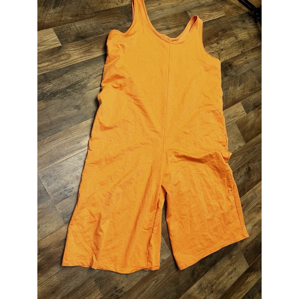 AnyBody. Any Body Modal Blend Orange Wide Leg Jumpsuit Romper XL